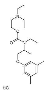 2-[1-(3,5-dimethylphenoxy)propan-2-yl-ethyl-carbamoyl]oxyethyl-diethyl-azanium chloride Structure