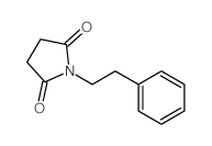 2,5-Pyrrolidinedione,1-(2-phenylethyl)-结构式
