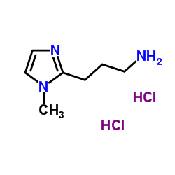 3-(1-Methyl-1H-imidazol-2-yl)-1-propanamine dihydrochloride结构式