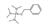 (benzylthio)tris(dimethylamino)phosphonium结构式