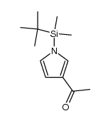 1-(1-(tert-butyldimethylsilyl)-1H-pyrrol-3-yl)ethanone结构式
