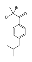4'-Isobutyl-2,2-dibromopropiophenone结构式