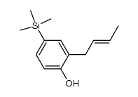 4-trimethylsilyl-2-(trans-2-butenyl)phenol Structure