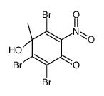 2,3,5-tribromo-4-hydroxy-4-methyl-6-nitrocyclohexa-2,5-dien-1-one Structure
