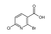 2-Bromo-6-chloronicotinic acid结构式