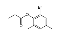 propionic acid-(2-bromo-4,6-dimethyl-phenyl ester) Structure