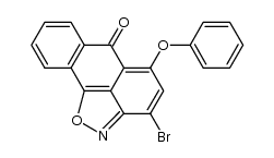 3-bromo-5-phenoxy-6-oxo-6H-anthra[1,9-cd]isoxazole结构式