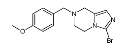 3-bromo-7-[(4-methoxyphenyl)methyl]-6,8-dihydro-5H-imidazo[1,5-a]pyrazine Structure