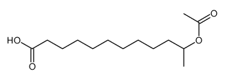 11-acetyloxydodecanoic acid Structure