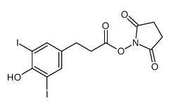 (2,5-dioxopyrrolidin-1-yl) 3-(4-hydroxy-3,5-diiodophenyl)propanoate结构式