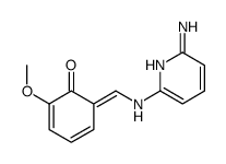 6-[[(6-aminopyridin-2-yl)amino]methylidene]-2-methoxycyclohexa-2,4-dien-1-one Structure