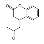 4-(2-oxopropyl)-3,4-dihydrochromen-2-one Structure