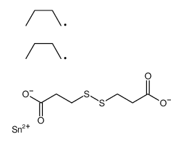 2,2-dibutyl-1,3-dioxa-7,8-dithia-2-stannacycloundecane-4,11-dione结构式