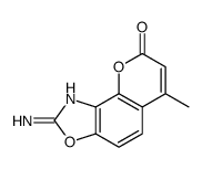 2-amino-6-methylpyrano[2,3-e][1,3]benzoxazol-8-one结构式