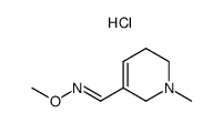 1,2,5,6-tetrahydro-1-methyl-3-pyridine carboxaldehyde methyl oxime hydrochloride Structure
