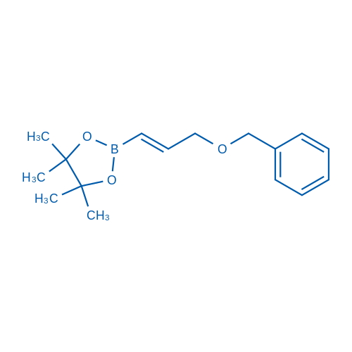 (E)-2-(3-苄氧基)丙-1-烯-1-基)-4,4,5,5-四甲基-1,3,2-二氧硼杂环戊烷图片