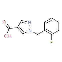 1-(2-Fluorobenzyl)-1H-pyrazole-4-carboxylic acid结构式