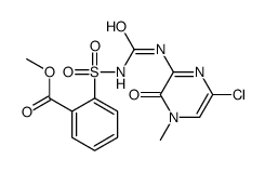 methyl 2-[(6-chloro-4-methyl-3-oxopyrazin-2-yl)carbamoylsulfamoyl]benzoate结构式