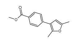 methyl 4-(2,5-dimethylfuran-3-yl)benzoate结构式