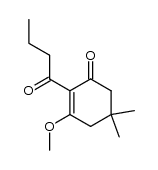 2-butyryl-3-methoxy-5,5-dimethylcyclohex-2-en-1-one Structure