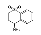 8-Methyl-1,1-Dioxo-1L6-Thiochroman-4-Ylamine结构式