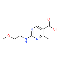2-[(2-Methoxyethyl)amino]-4-methylpyrimidine-5-carboxylic acid结构式