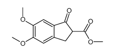 methyl 5,6-dimethoxy-3-oxo-1,2-dihydroindene-2-carboxylate Structure