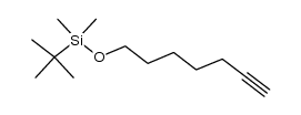 1-(tert-butyldimethylsilyloxy)hept-6-yne结构式