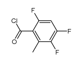 2-methyl-3,4,6-trifluorobenzoyl chloride结构式