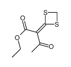 ethyl 2-(1,3-dithietan-2-ylidene)-3-oxobutanoate structure