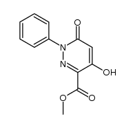 methyl 2-phenyl-5-hydroxy-3-oxo-2,3-dihydropyridazine-6-carboxylate结构式