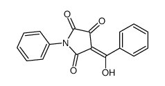 4-[hydroxy(phenyl)methylidene]-1-phenylpyrrolidine-2,3,5-trione Structure