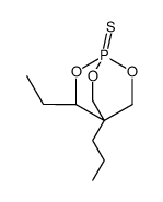 3-ethyl-4-propyl-1-sulfanylidene-2,6,7-trioxa-1λ5-phosphabicyclo[2.2.2]octane结构式