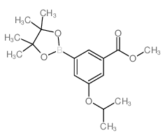 METHYL 3-ISOPROPOXY-5-(4,4,5,5-TETRAMETHYL-1,3,2-DIOXABOROLAN-2-YL)BENZOATE picture