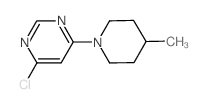 4-Chloro-6-(4-methyl-1-piperidinyl)pyrimidine Structure