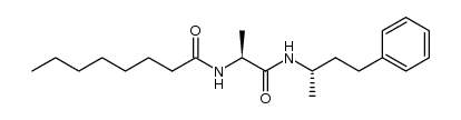 N-((S)-1-((S)-4-phenylbutan-2-ylcarbamoyl)ethyl)octanamide结构式