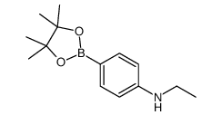 N-ethyl-4-(4,4,5,5-tetramethyl-1,3,2-dioxaborolan-2-yl)aniline Structure
