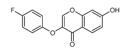 3-(4-fluorophenoxy)-7-hydroxy-4h-1-benzopyran-4-on picture