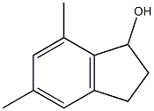 5,7-DIMETHYL-2,3-DIHYDRO-1H-INDEN-1-OL结构式