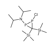 1-chloro-2-(diisopropylamino)-3,3-bis(trimethylsilyl)diphosphirane结构式