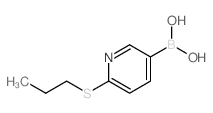 2-(丙基硫代)吡啶-5-硼酸结构式