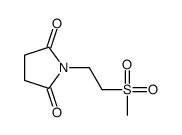 1-(2-methylsulfonylethyl)pyrrolidine-2,5-dione结构式