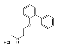Ethanamine, 2-((1,1'-biphenyl)-2-yloxy)-N-methyl-, hydrochloride Structure