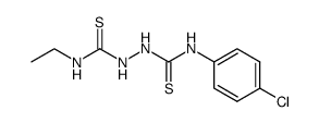 1-ethyl-6-(4'-chlorophenyl)-2,5-dithiobiurea结构式