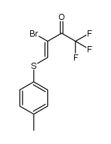 (Z)-3-bromo-1,1,1-trifluoro-4-p-tolylsulfanyl-but-3-en-2-one Structure