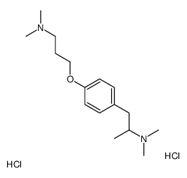 1-[4-[3-(dimethylamino)propoxy]phenyl]-N,N-dimethylpropan-2-amine,dihydrochloride结构式