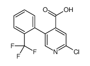 2-chloro-5-[2-(trifluoromethyl)phenyl]pyridine-4-carboxylic acid Structure