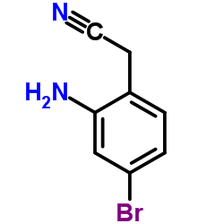 (2-Amino-4-bromophenyl)acetonitrile结构式