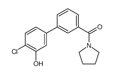 [3-(4-chloro-3-hydroxyphenyl)phenyl]-pyrrolidin-1-ylmethanone Structure