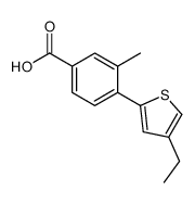 4-(4-ethylthiophen-2-yl)-3-methylbenzoic acid结构式